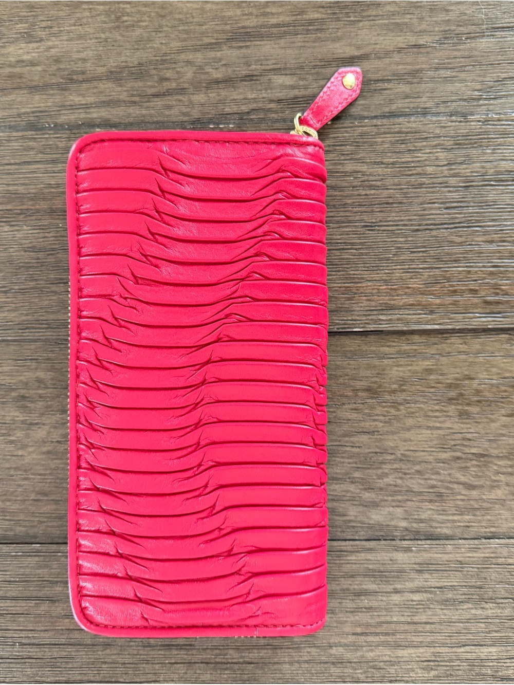 NWT Coach Raspberry Zip Madison Around Wallet - Picture 5 of 5